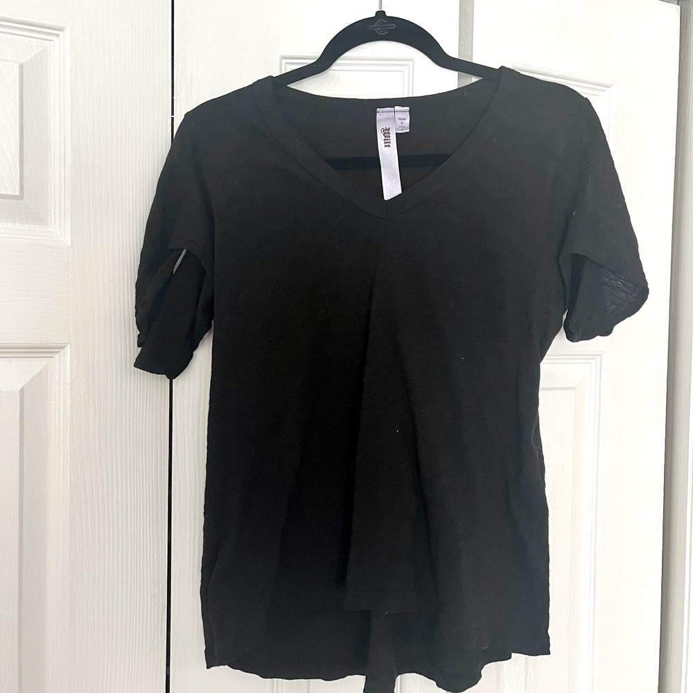 Wilt Tie Sleeve Tee Shirt Black Small